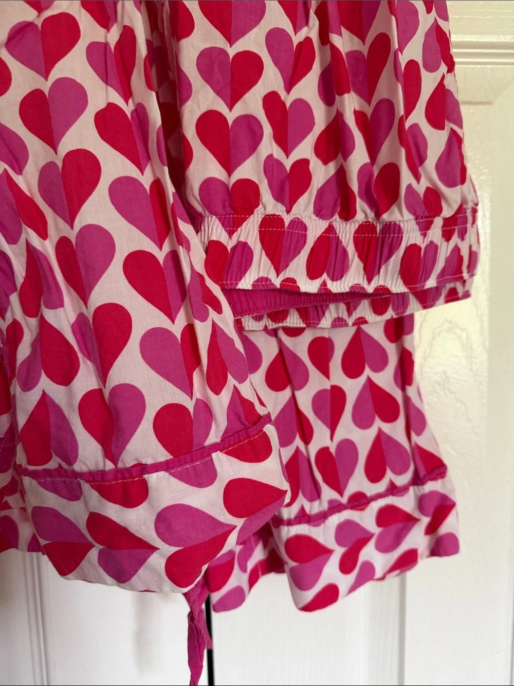 Women’s Pink Heart-Print Pajama Set - Brand: Victoria’s Secret
